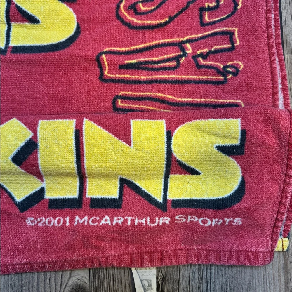 Rare Vintage 2001 McArthur Sports Washington Redskins 54”x25” Beach Towel NFL